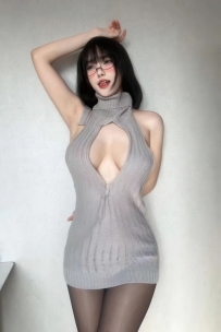 【微密圈】No.181_#琳铛铛铛_开胸毛衣_17P